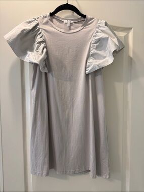 TCEC Ruffle Sleeve Cotton Dress